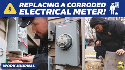 corroded neutral terminal meter box